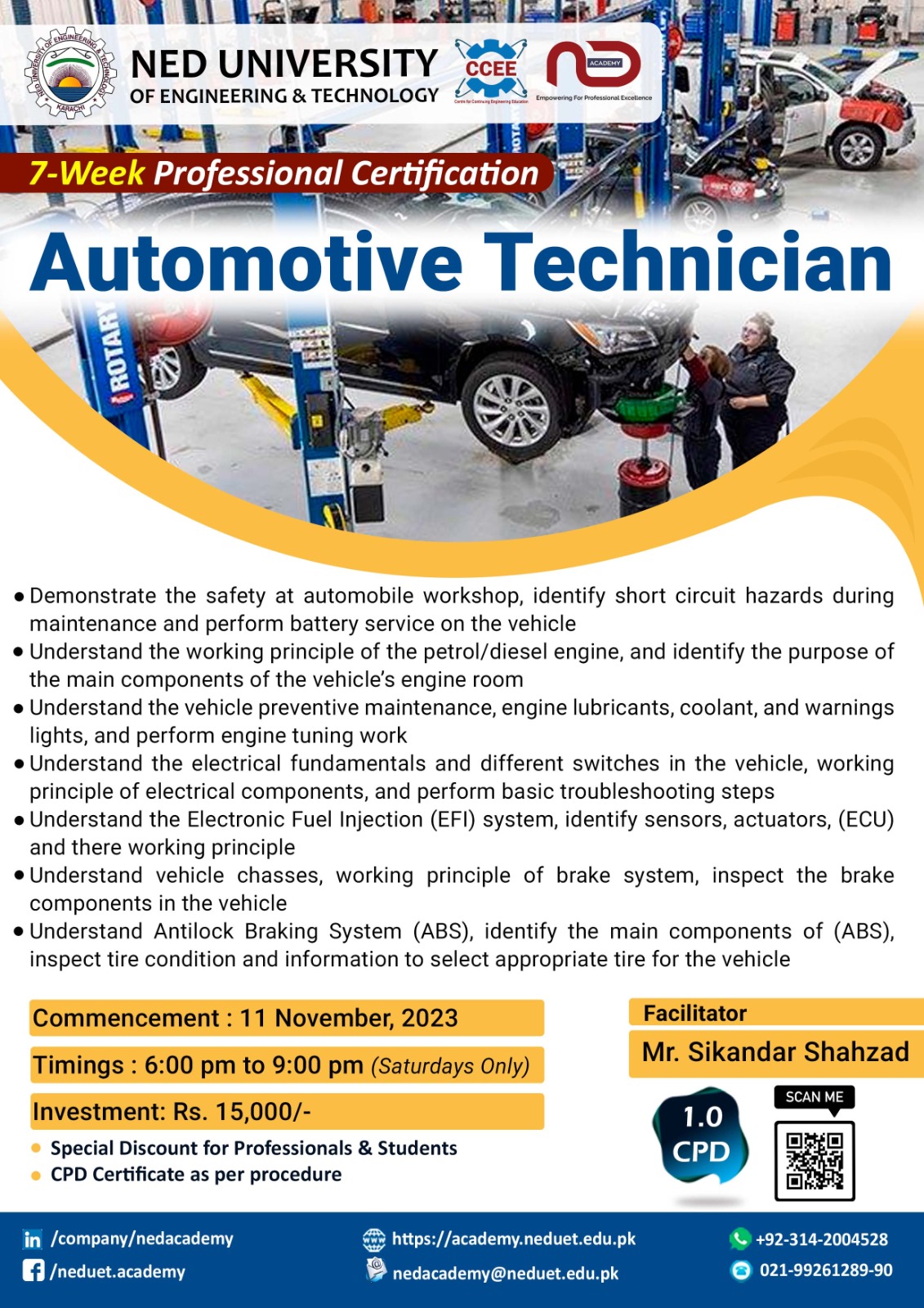 Automotive Technician NED Academy CCEE CMPP